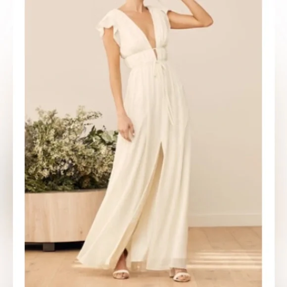 Flowy cream colored dress, Size S